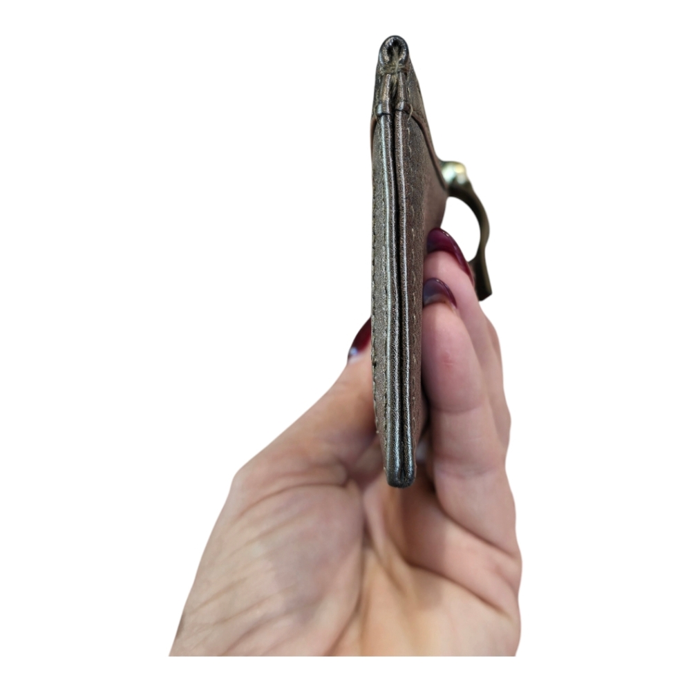 HOBO Metallic Bronze Wallet with ID Window - Picture 7 of 10